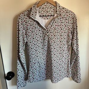 Golf Floral Long Sleeve Top